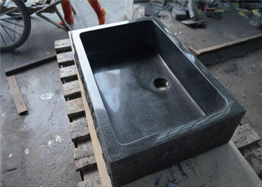 China Lavabo gris oscuro del cuarto de baño del granito, fregadero de piedra rectangular de gama alta proveedor
