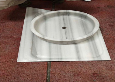China Material de mármol blanco de Marmala del fregadero de la forma de piedra natural precortada del pedestal proveedor