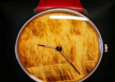 China Artes exquisitos de Vogue usando el reloj del movimiento del cuarzo de las piedras con el dial de mármol natural proveedor