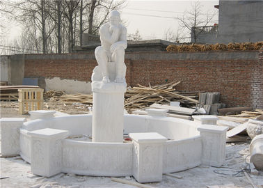 China Piedra que ajardina decorativa de lujo para la fuente de mármol blanca tallada mano del jardín del chalet proveedor