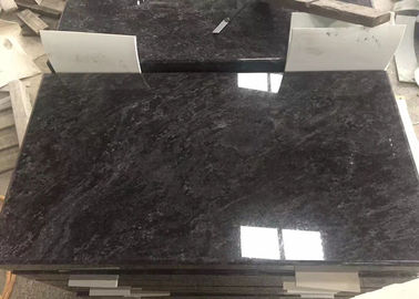 China Lápidas mortuorias negras modificadas para requisitos particulares del granito, piedras conmemorativas del granito con el punto blanco proveedor