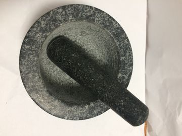 China Mortero y maja de piedra naturales del granito para las herramientas de pulido de las comidas de la especia de la cocina proveedor