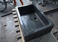 Lavabo gris oscuro del cuarto de baño del granito, fregadero de piedra rectangular de gama alta proveedor