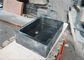 Lavabo gris oscuro del cuarto de baño del granito, fregadero de piedra rectangular de gama alta proveedor