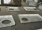 Tops prefabricados de la vanidad del cuarto de baño del granito blanco del Andromeda del apartamento con el borde plano proveedor
