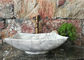Fregadero de mármol poligonal del cuarto de baño, fregaderos de piedra naturales del buque para el cuarto de baño proveedor