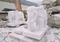Escultura blanca del león del mármol del jade, color modificado para requisitos particulares esculturas animales de piedra proveedor