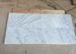 Superficie pulida tejas de piedra naturales de mármol blancas modificada para requisitos particulares de Carrara proveedor