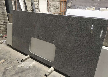 China Limpieza fácil superior de la barra de piedra prefabricada de las encimeras del granito del gris de plata proveedor