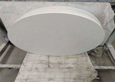 China Las sobremesas de mármol blancas prefabricadas de Carrara alisan grueso modificado para requisitos particulares superficie proveedor