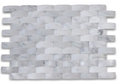 China 3D combó el tamaño modificado para requisitos particulares de piedra de la teja de mosaico para la decoración de la pared de la cocina proveedor